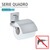 WENKOVacuum-Loc® Toilettenpapierhalter Cover Quadro Edelstahl, Befestigen ohne bohren 2
