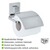 WENKOVacuum-Loc® Toilettenpapierhalter Cover Quadro Edelstahl, Befestigen ohne bohren 3