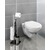 WENKO  Stand WC-Garnitur Rivalta Edelstahl Glänzend, integrierter Toilettenpapierhalter und WC-Bürstenhalter, rostfrei 9