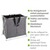 WENKO  Wäschesammler Duo Grau meliert, Wäschekorb, 120 l 4
