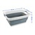 Maximex  Wäschekorb faltbar weiß-grau, Fassungsvermögen, ca. 38 Liter 7