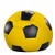   Fußball-Sitzball Ø 90 cm, Kunstleder  gelb/schwarz