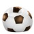   Fußball-Sitzball Ø 90 cm, Kunstleder  weiß/braun