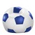   Fußball-Sitzball Ø 90 cm, Kunstleder  weiß/blau