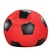   Fußball-Sitzball Ø 90 cm, Kunstleder  rot/schwarz