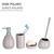 WENKO  WC-Garnitur Polaris Pastel Grey, aus hochwertiger Keramik 5