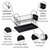 WENKO  Geschirrabtropfer Premium Duo Schwarz, Abtropfgestell 2