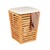 WENKO  Wäschetruhe Bambusa mit Sitzpolster, konische Form, ideal zur Wäscheaufbewahrung 6