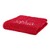 Optisplash  handdoek gepersonaliseerd met naam  rood