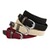   Flexibele damesriemen set van 3-delig  zwart, beige, bordeaux