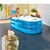 Aufblasbare Badewanne blau 5