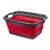   Opvouwbare wasmand “Trend”  rood / grijs