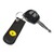 Impex  Leren sleutelhanger "Chip" zwart 2