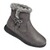 wonderwalk  Dames-enkellaarsje met strik grijs 1