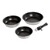genialo  ﻿Braadpannenset “Easy Click”, set van 1 steel en 3 pannen 1