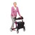Antar  Leichtgewicht-Rollator Premium, Aluminium, mit Rückengurt und Tasche - AT51006 lila 4