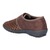 wonderwalk Home  Pantoffels met klittenband “Elegant” bruin 2