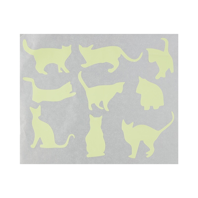 Autocollants Fluorescents Groupe De Chats 9 Pieces A Commander En Ligne Maison Confort Autocollants Fluorescents Groupe De Chats 9 Pieces A Commander En Ligne Maison Confort